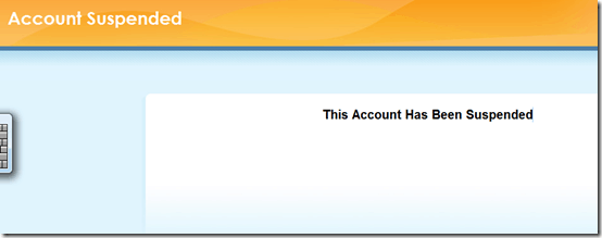 accountsuspended thumb Unlimited Bandwidth Hosting: Solution to This Account Has Been Suspended