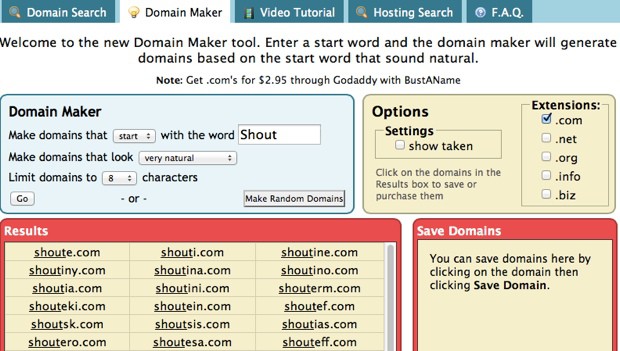 domain name maker