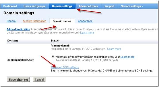 domain-settings