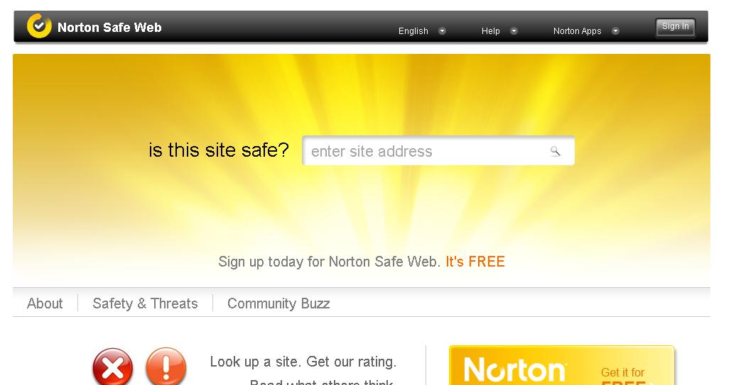 Norton Safe Web