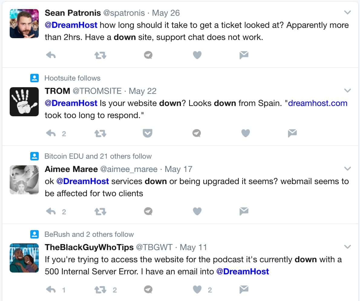 DreamHost down