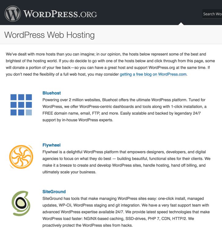 best wordpress hosting
