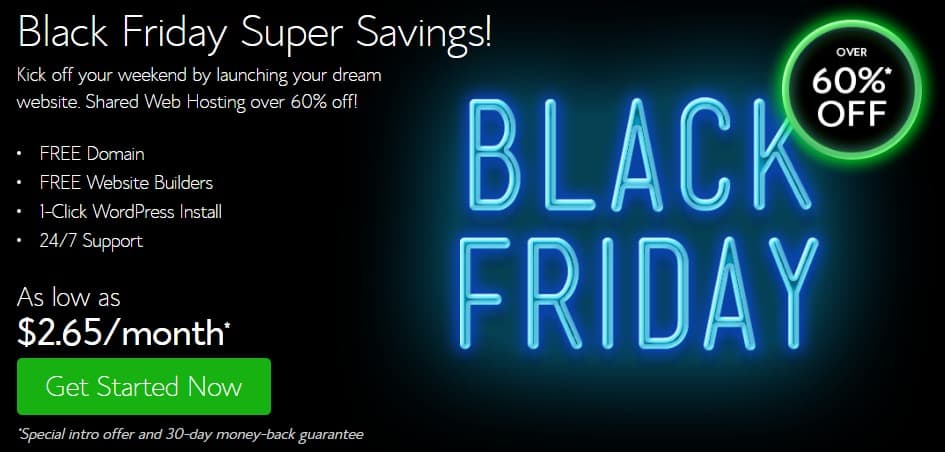 Bluehost Black Friday deal